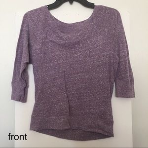 SO off the shoulder top (purple heather)